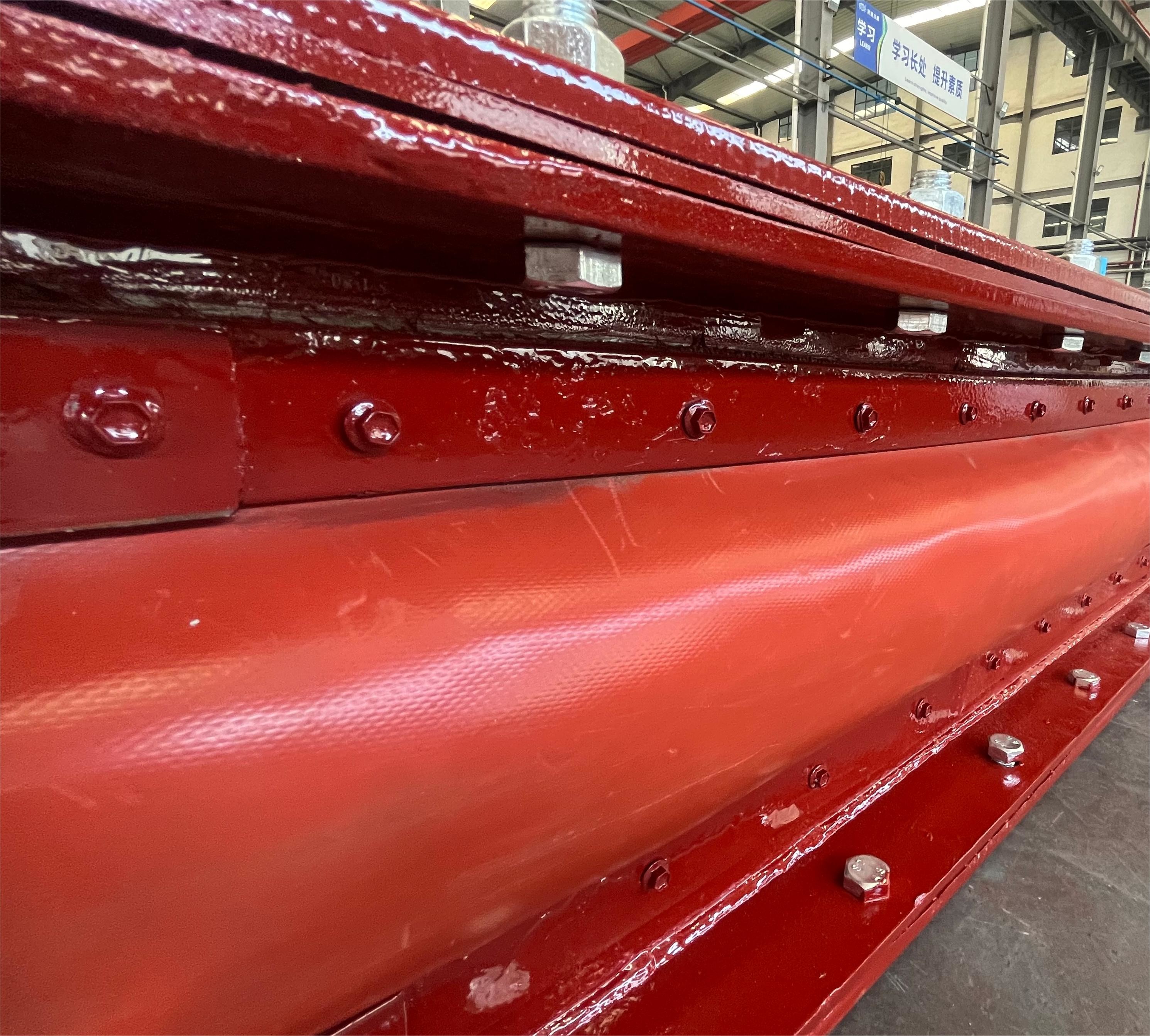Blue Red Fabric Compensator For Air And Dust Transport Low Pressure Expansion Joints