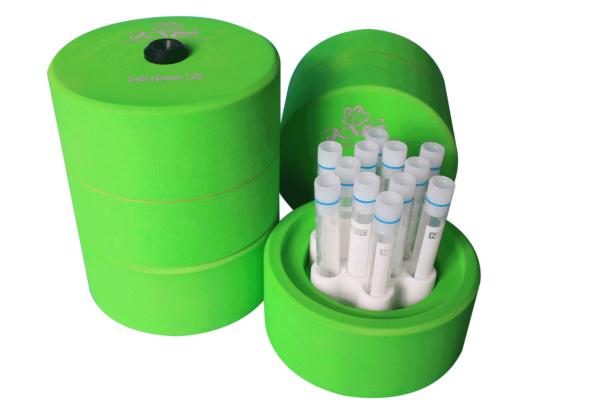 Green -80°C Cell Freezing Container , Isopropanol-free Freezing Container