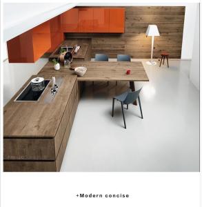 Quality Plywood Walnut Veneer MDF Kitchen Cabinet For house Furniture wholesale