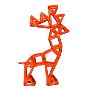 Quality Plastic 3D Magnetic Tiles Animals Reindeer Building Blocks For Early Education wholesale