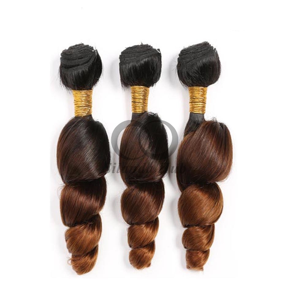 #T1B/4/30 Loose Wave Remy Human Hair Bundles Sew In Weave Bundles Brazilian Bundle Deals