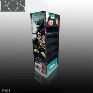 Quality cosmetic floor display stand with double sides wholesale