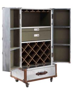 Quality Acrylic Industrial Style Wine Cabinet L69*W52*H130cm For Home Office wholesale