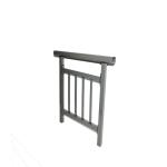 Anti Rust indoor Black Wrought Iron Guardrail Hollow Stainless Steel Railing