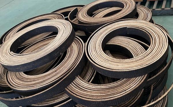 Black Brake Lining Roll Mooring Winch Brake Lining Black Color Woven Brake