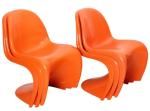 Panton Chair Design furniture S Shape fiberglass ABS restaurant chairs