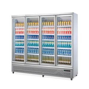 Quality Large Capacity Beverage Coolers Glass Door Commercial Refrigerator wholesale