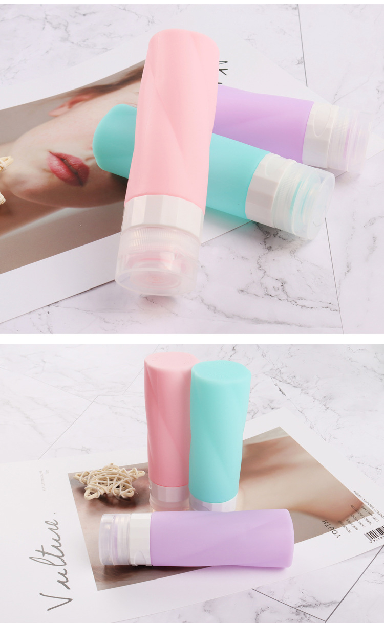 90 ML Silicone Travel hand sanitizer Bottles Set Shampoo Lotion Conditioner