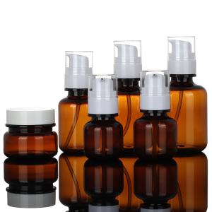 Quality PET Cosmetic Packaging Sets 90ml 130ml 160ml Recycable Leakproof wholesale