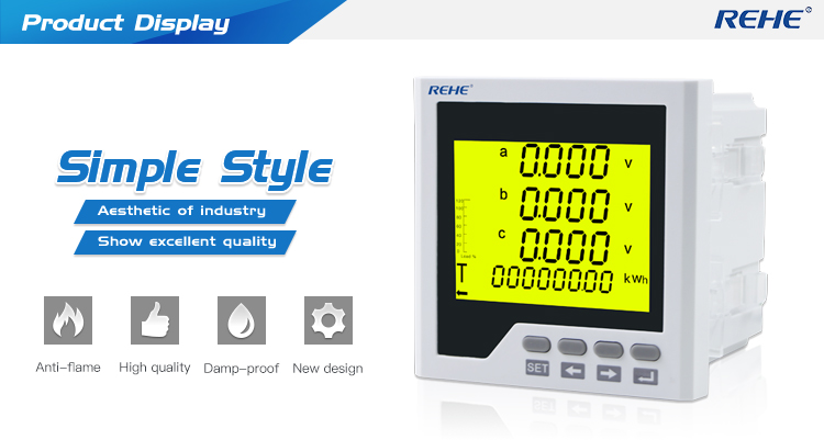 Digital power factor meter power meter COS meter multi-functions meter