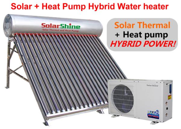 Cheap Pressurized Solar Heat Pump Water Heater , Rooftop Solar Water Heater For Home for sale