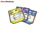 Custom Printing Vegetable Preserving Bags , Clear Handle Fruit Packaging Bags