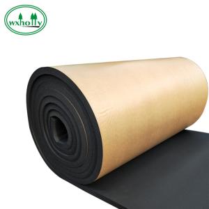 Quality Black Colsed Cell Self Adhesive 40mm Natural Insulation Rubber Foam Roll wholesale