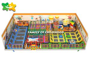 Quality Inflatable Bouncer Trampoline Park Equipment , Kids Toddler Trampoline Airbound wholesale