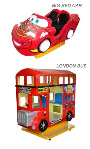 Quality Indoor Amusement Kiddie Car Ride Coin Operated For 1 Kids 2 Kids wholesale