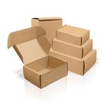 Eco Friendly Brown Kraft Paper Packaging Box Carton Mailer Shipping Box