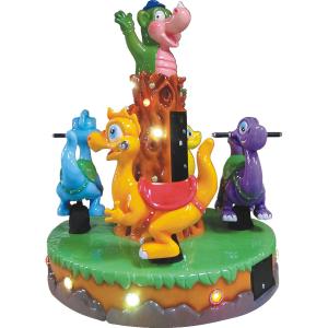 Quality 4 Seats Carousel Kiddie Ride , Horse Carousel Ride Durable Painting wholesale