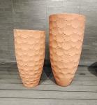 Round Fiber Clay Planter in Modern Style 7-8 Years Indoor Life Time and Weather