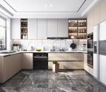 MC World European Style Custom Wooden Kitchen Cabinets With Soft-Close Doors