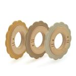 8cm BPA Free Wooden Teething Rattle LFGB For Babies