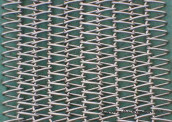 Competitive Price Balanced Spiral Woven SS Conveyor Belt Abrasion Resistance