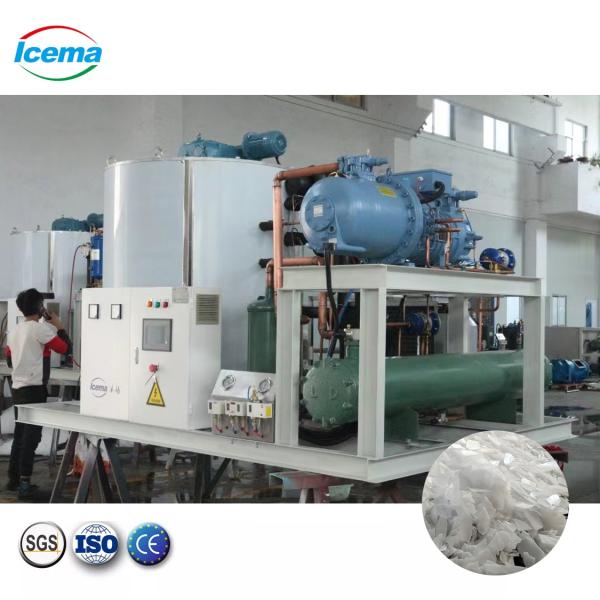 300KG-40T Industrial Flake Ice Machine Snow Ice Flakes Machine For Fresh Seafood