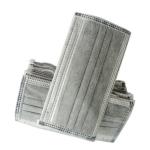 Anti Dust Hygienic Face Mask Gray Color Fiber Non Woven Fabric For Food