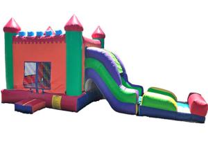 Quality Rainbow Inflatable City Bounce Jumpers , Commericial Inflatable Bouncy Castle wholesale