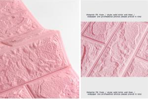 Quality Pink Colour 25kg/cbm 3D Foam Wall Stickers CE certification wholesale