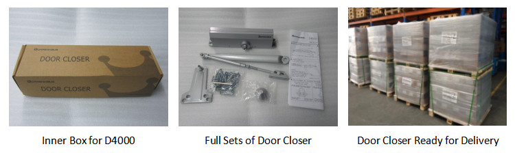 Medium Heavy Duty Hydraulic Door Closer Size 5 / 6 / 1 - 6 Parallel Arm Mounted