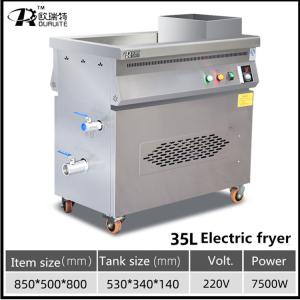 Quality 35L 9KW Electric Deep Fryers Chicken Deep Fryer Machine 300 Degrees wholesale