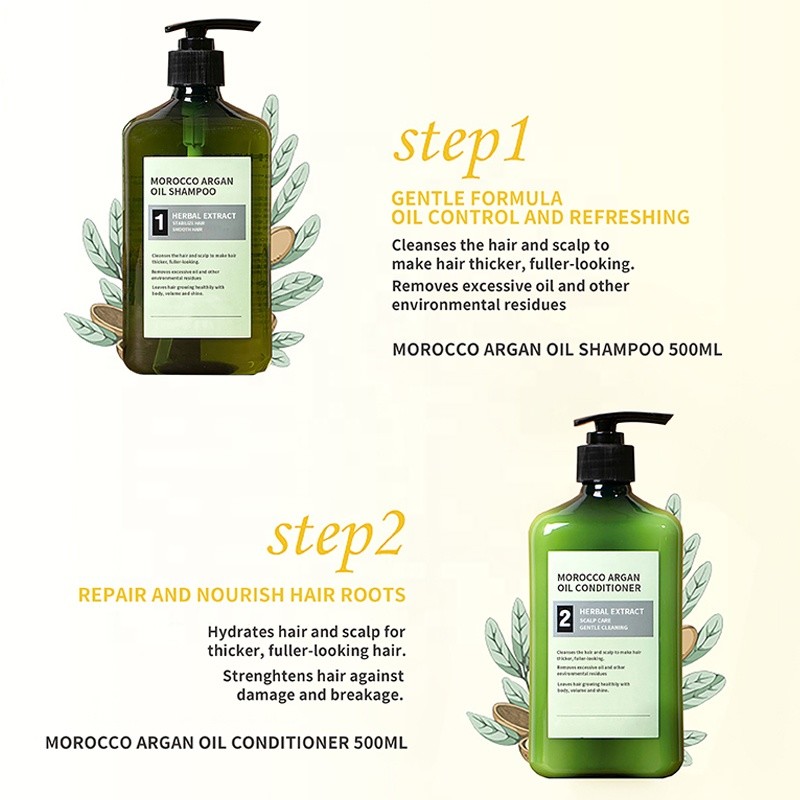 Custom Personal Care Toiletries Vegan Organic Morocco Argan Oil Shampoo For Dry Hair