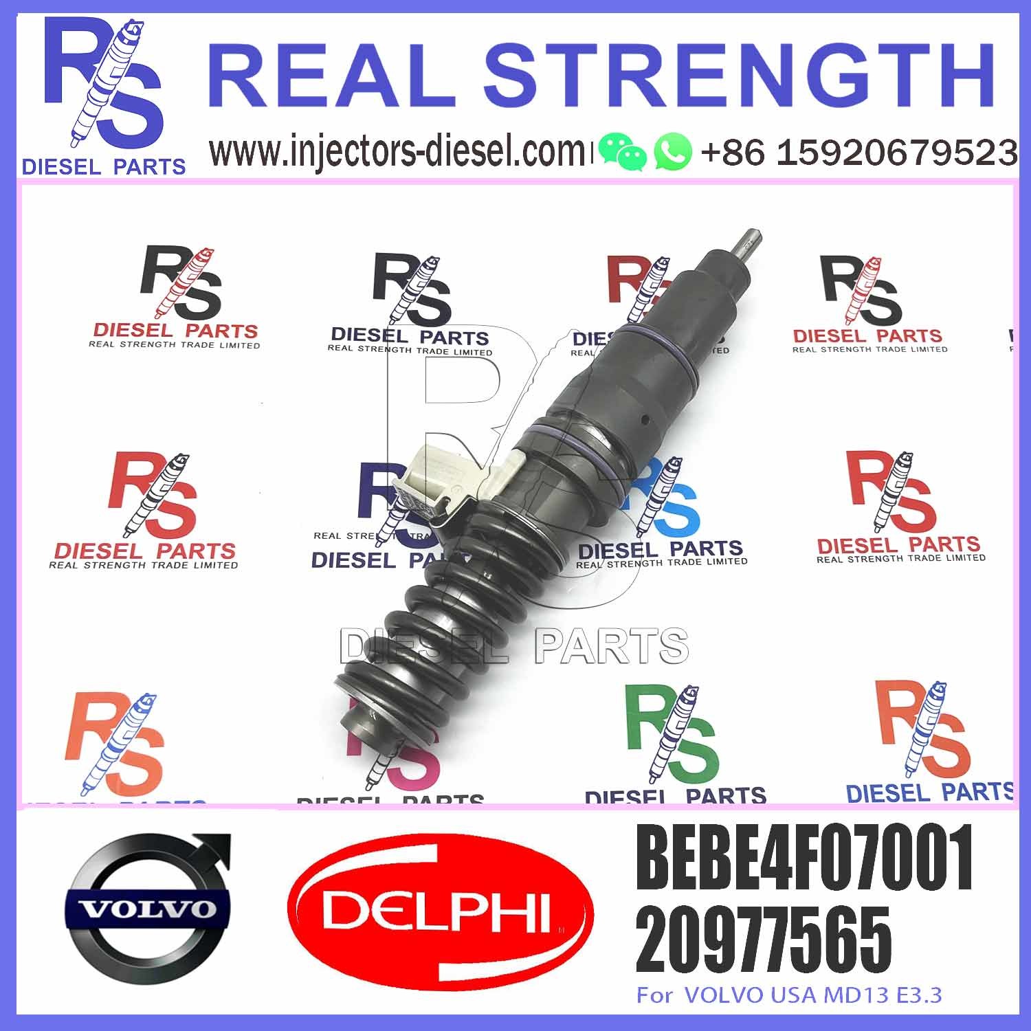 New Diesel Fuel Injector 21244717 BEBE4F07001 for V-O-L-V D13 21244717 21458369 22499124 22717954