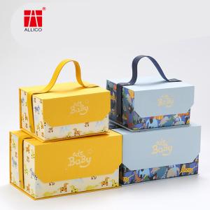 Quality Hot Stamping Perfume Cardboard Gift Boxes , Carry Handle ALLICO 20cm Gift Box wholesale