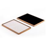 Golden Velvet Jewelry Tray Stackable Showcase Velvet Display Tray For Luxury