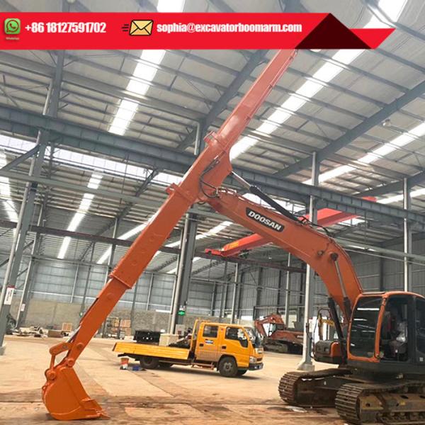 LG700 Telescopic Arm For CAT320 Excavator Custom Color 0.4 Cbm Digging Bucket CE