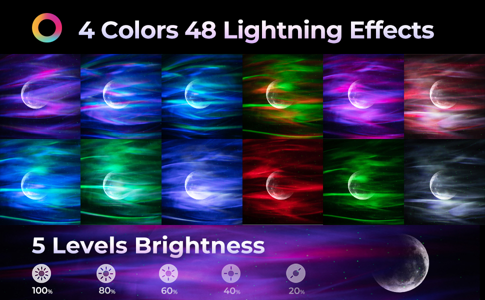 Amazon Hot Aurora Projector Wireless Music Speaker Remote Control Dream Aurora Star Lights Projector Lamp For Kids Baby