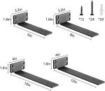 Flexible Design Hidden Shelf Brackets for Floating Wood Shelves