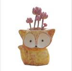 Cartoon Cute Mini Desktop fox shaped Ceramic Animal Pot Succulent Planter