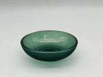 Glass Bathroom Accessories Set Frosted Green Color With Round Shape Frosted