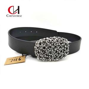 Quality Width 38mm Genuine Leather Ratchet Belt Casual Style For Men wholesale