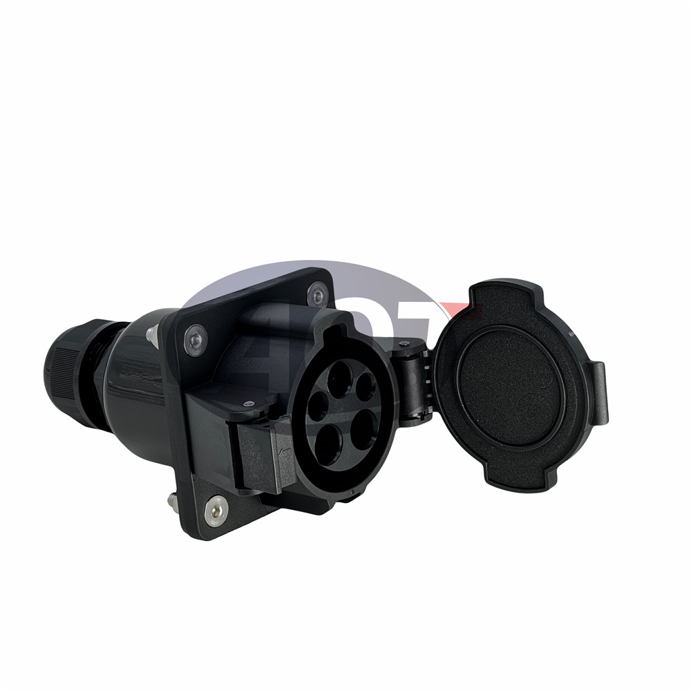240V AC/16A IP44 Electric Vehicle Charging Socket AOTAI SAE J1772 Type 1 5 Contacts Purpose Replace/Repair Dummy Socket
