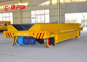 Quality Heavy Duty Material Transfer Carts , Motorized Material Handling Equipment Trailer / Warehouses Railway Bogie wholesale