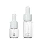 10ml Cosmetic Dropper Bottle , Frosted Small Dropper Bottles Plastic