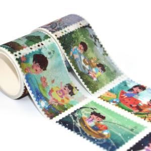 Quality Custom Printed Craft Decorative 15mm Glitter Washi Paper Tape wholesale