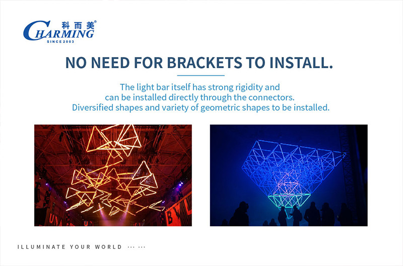 Outdoor 64 Pixel Individually Control LED Tube Light IP65 For Rental