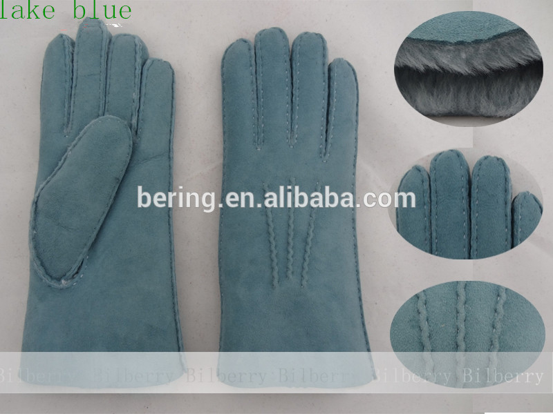 New Spanish Merino Leather Five Fingers Lady Glove women gloves