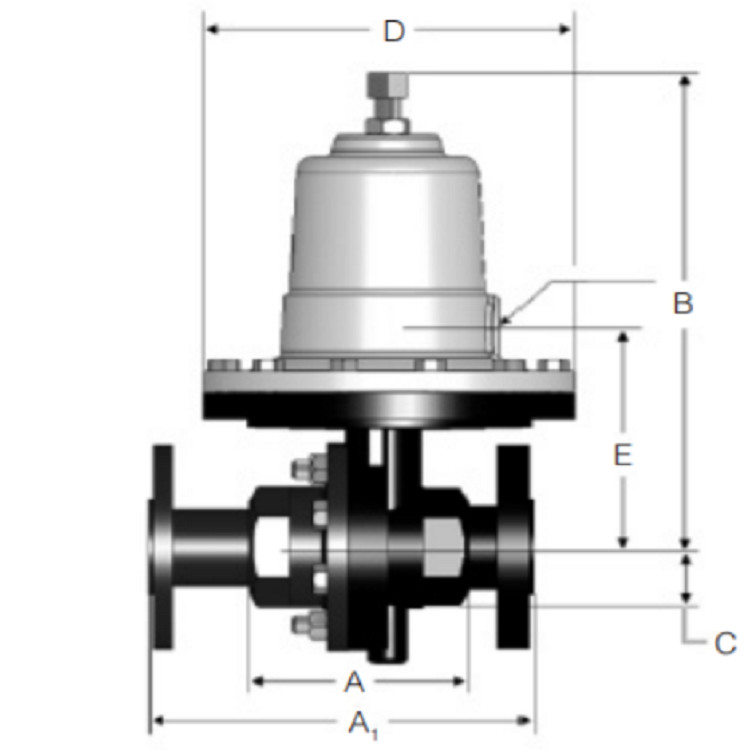 The Mark 6364 series of pressure reducing regulator with stainless steel and Carbon Steel ideal in fuel oil atomization