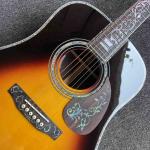 41 Inch AAAA All Solid Wood Abalone Binding Solid Rosewood Back Side Acoustic