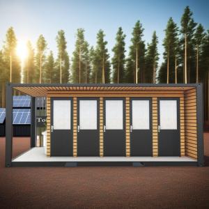 Quality Galvanized Steel Bending 180g Profabricated Modern Outdoor House-Steel and Sandwich Panel Modified Shipping Container Toilet Container wholesale